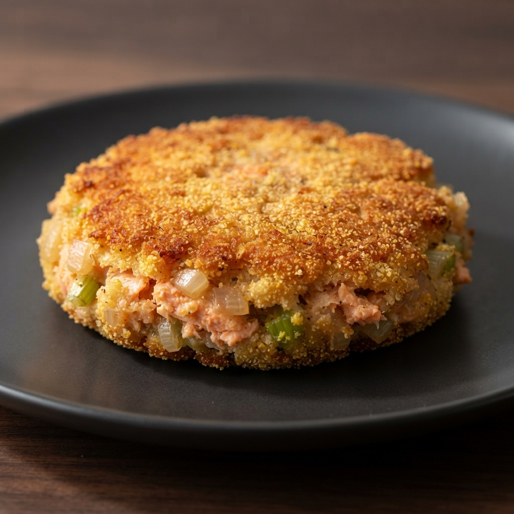 Cornmeal-Cracker Salmon Cakes