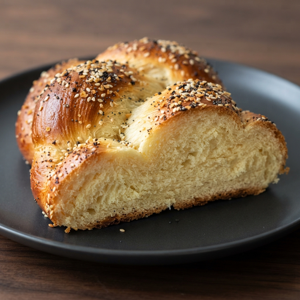 Everything-Bagel Topped Challah