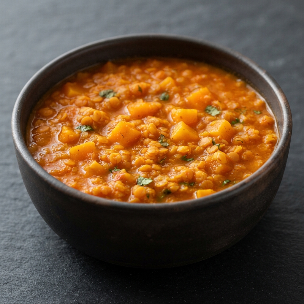Creamy Coconut Red Lentil Soup (Vegan)