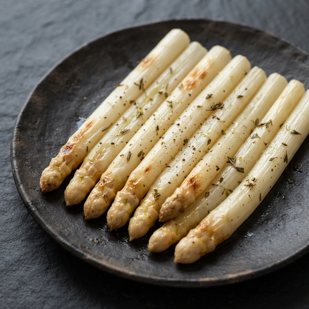 Oven-Roasted White Asparagus with Herbes de Provence