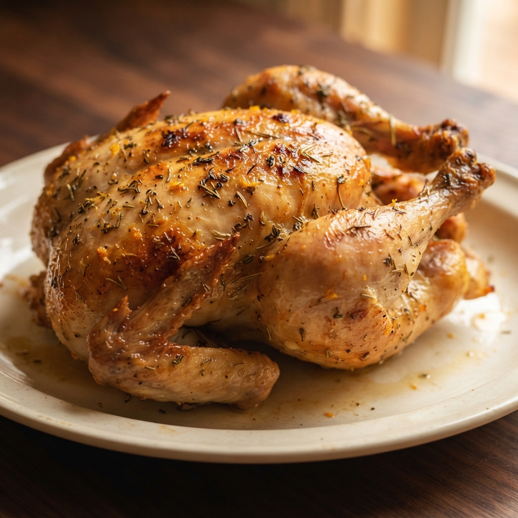 Citrus-Herb Dry Brine Roast Chicken