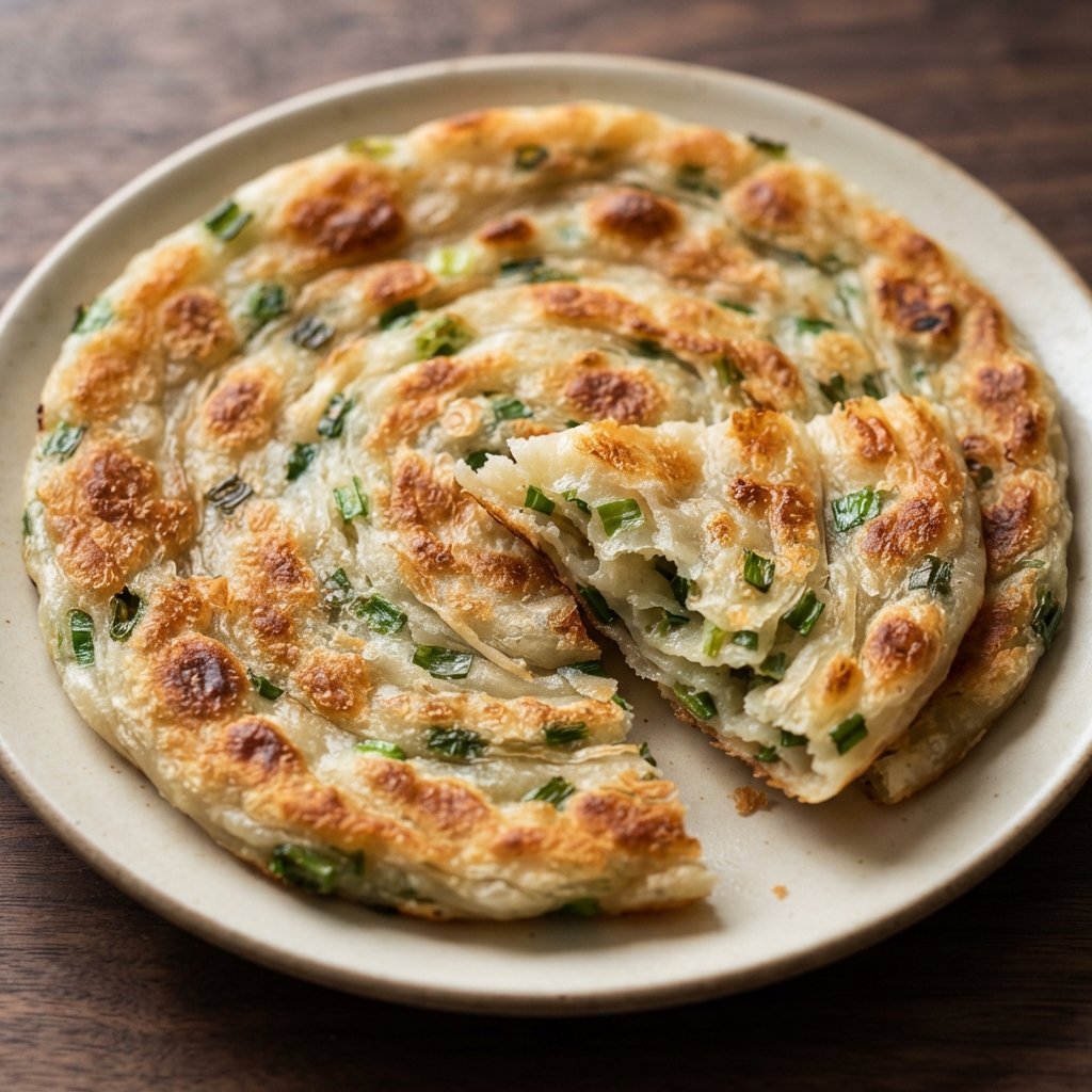 Classic Chinese Green Onion Pancakes