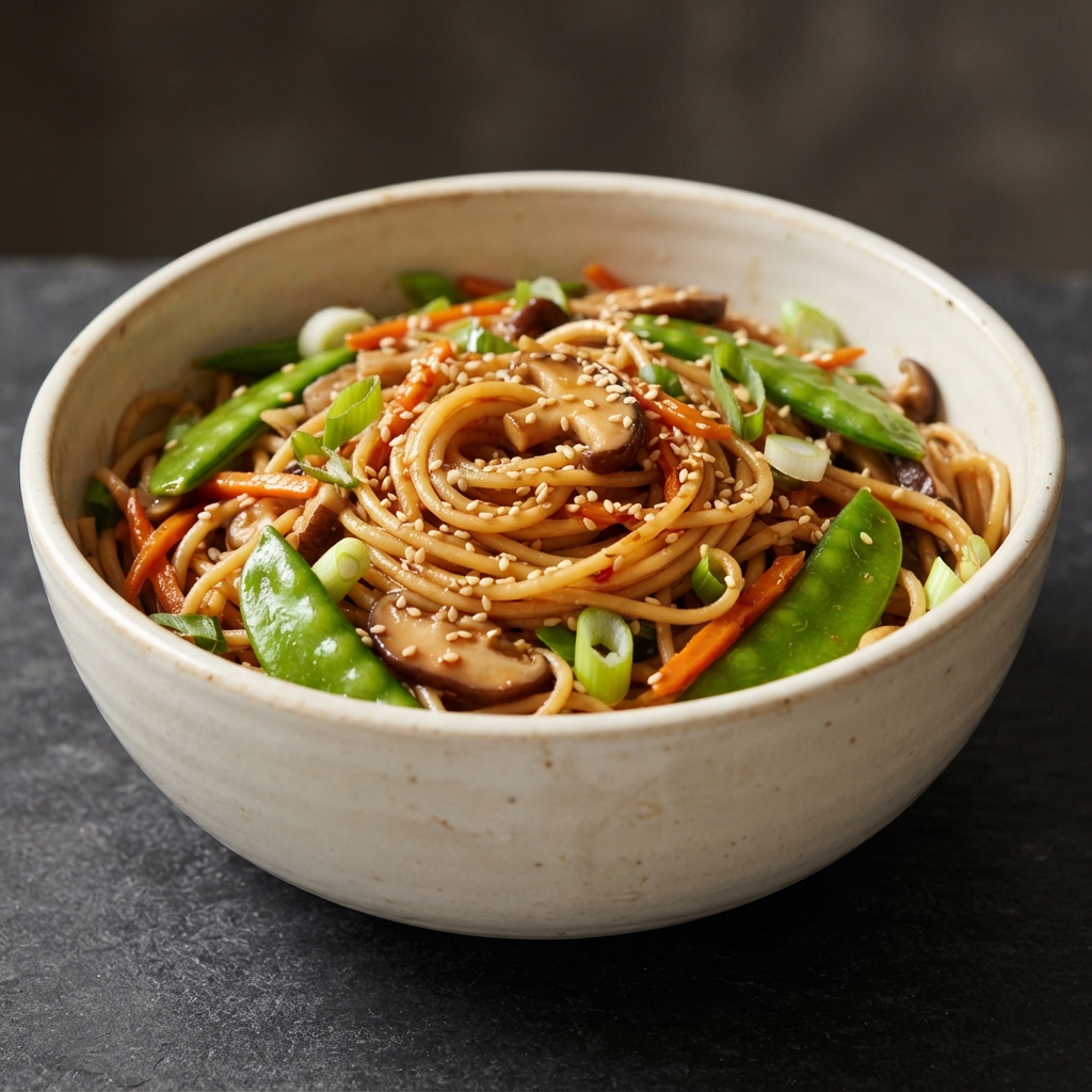 Quick Noodle-Veggie Bowls