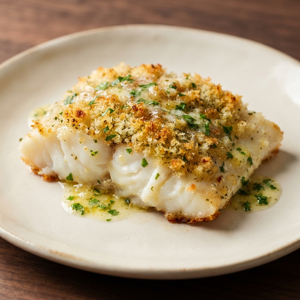 Oven-Roasted Cod with Lemon-Herb Butter