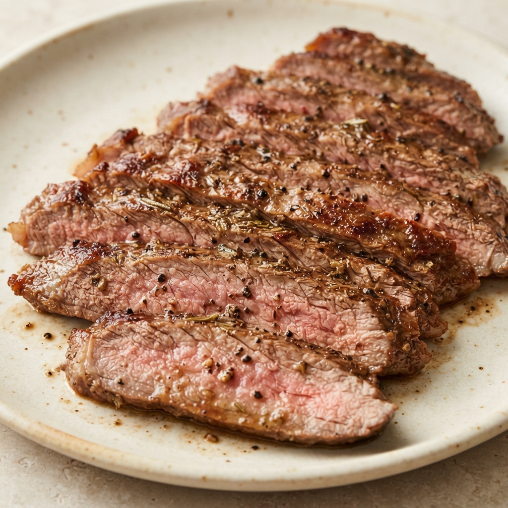 Sous Vide Rosemary-Garlic Flank Steak