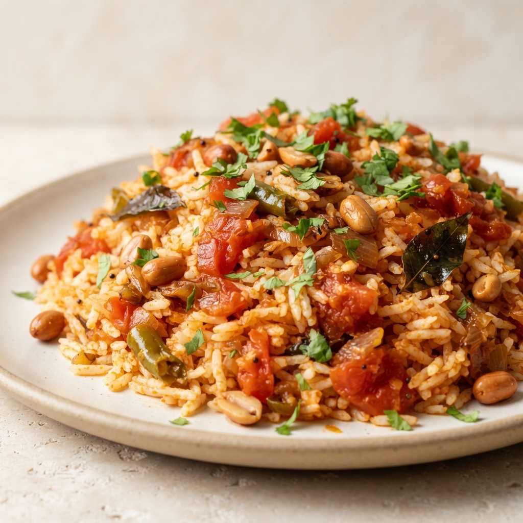 Tomato Bhath (Tomato Rice)