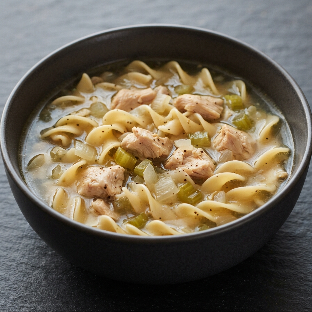 Crockpot Chicken with Egg Noodles