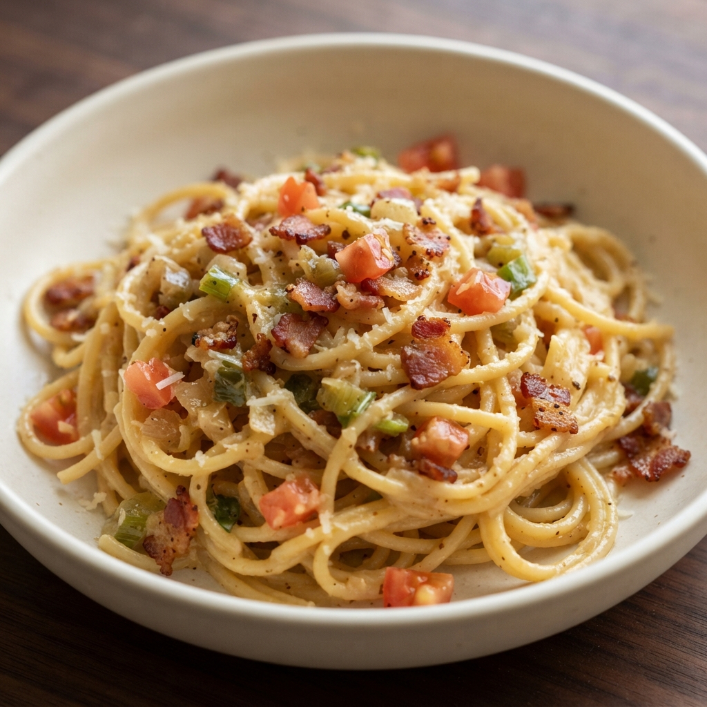 Breakfast-Style Pasta for Supper
