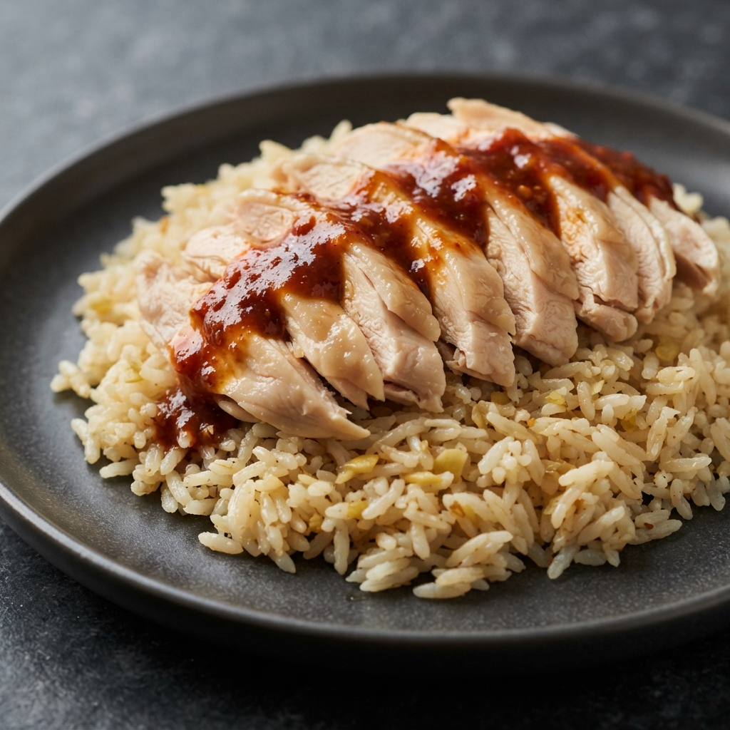 Lightened Khao Man Gai (Thai Chicken with Rice)