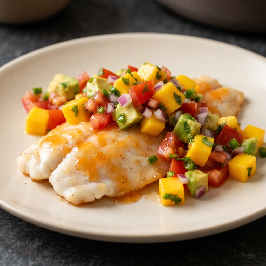 Citrus-Kissed Tilapia with Mango Avocado Salsa