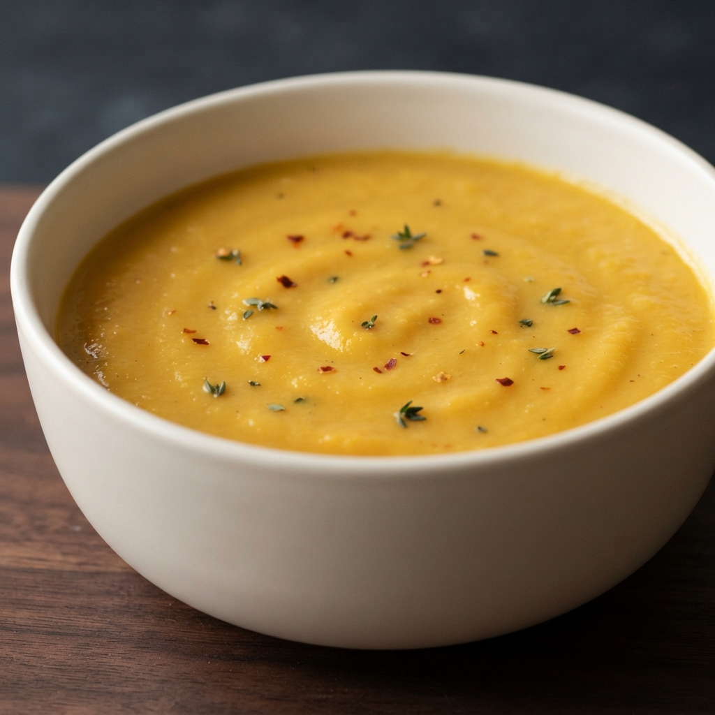Vibrant Carrot–Sweet Potato Ginger Soup