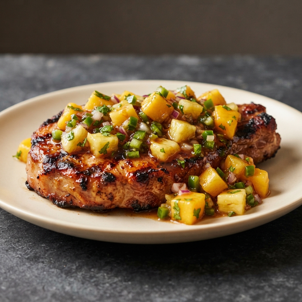 Island-Inspired Grilled Pork Chops