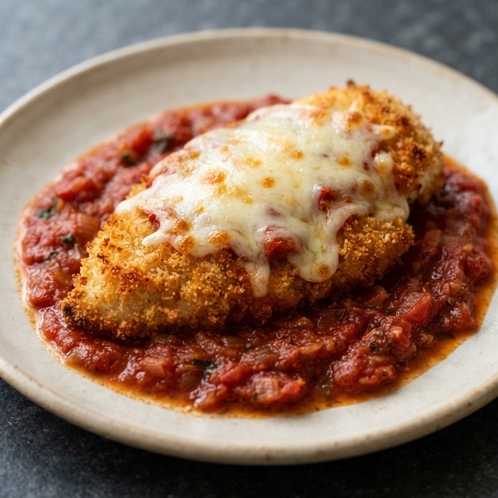 Tomato-Baked Chicken Parmesan