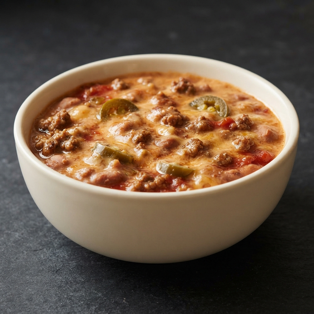 Clemons Family Cheesy Beef Bean Dip