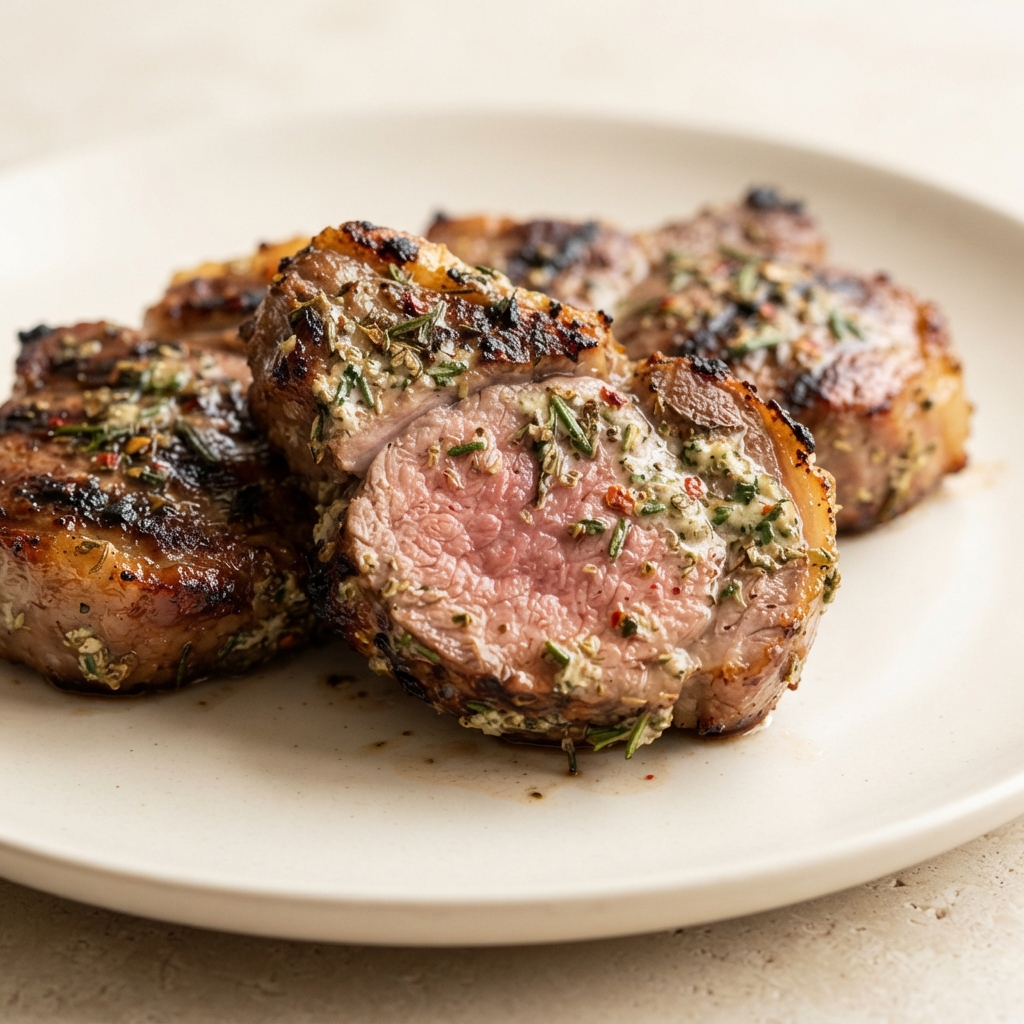 Grilled Lemon and Rosemary Lamb Chops