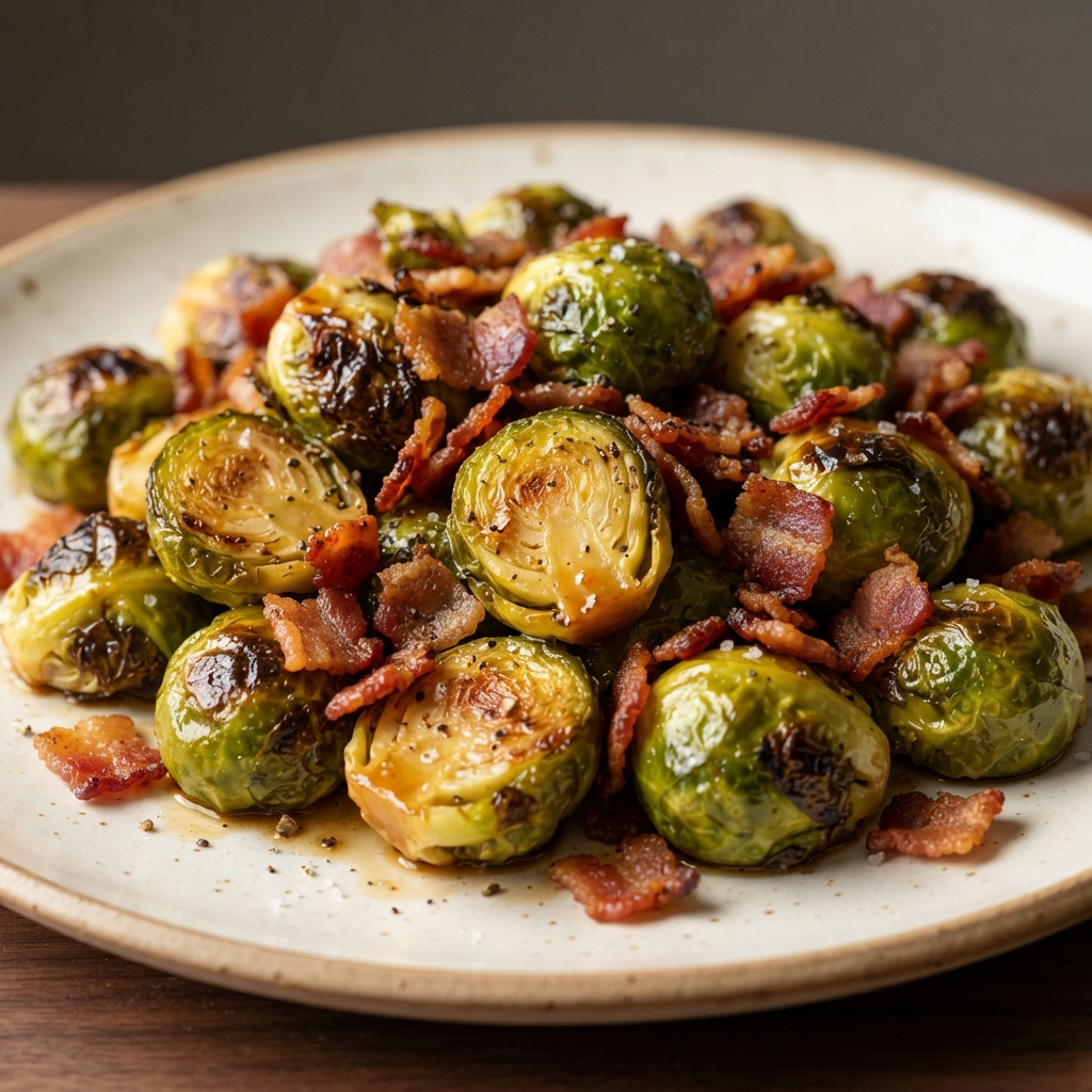 Maple Bacon Brussels Sprouts
