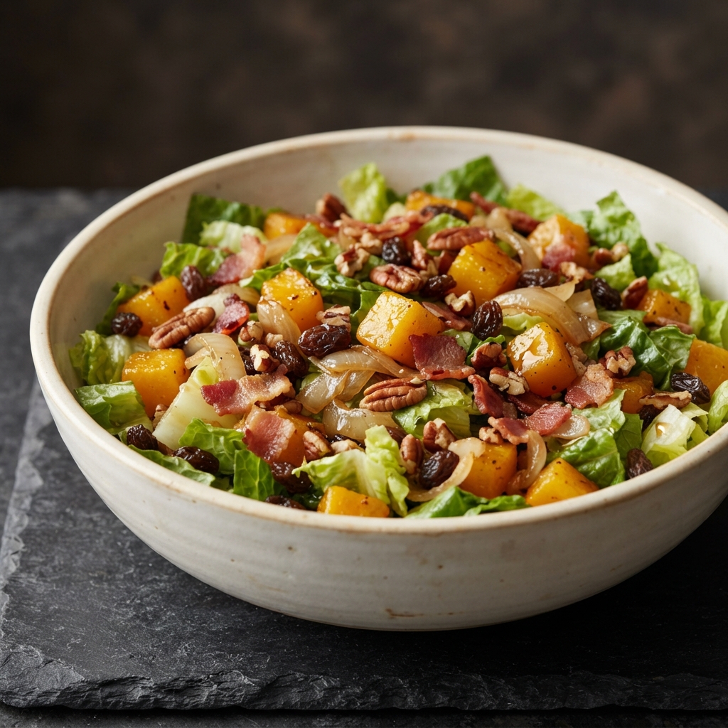 Warm Butternut Squash and Bacon Salad