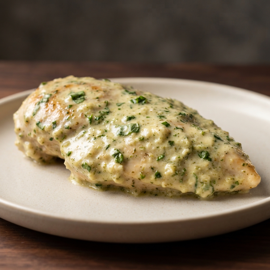 Creamy Pesto Chicken with Philly Spread