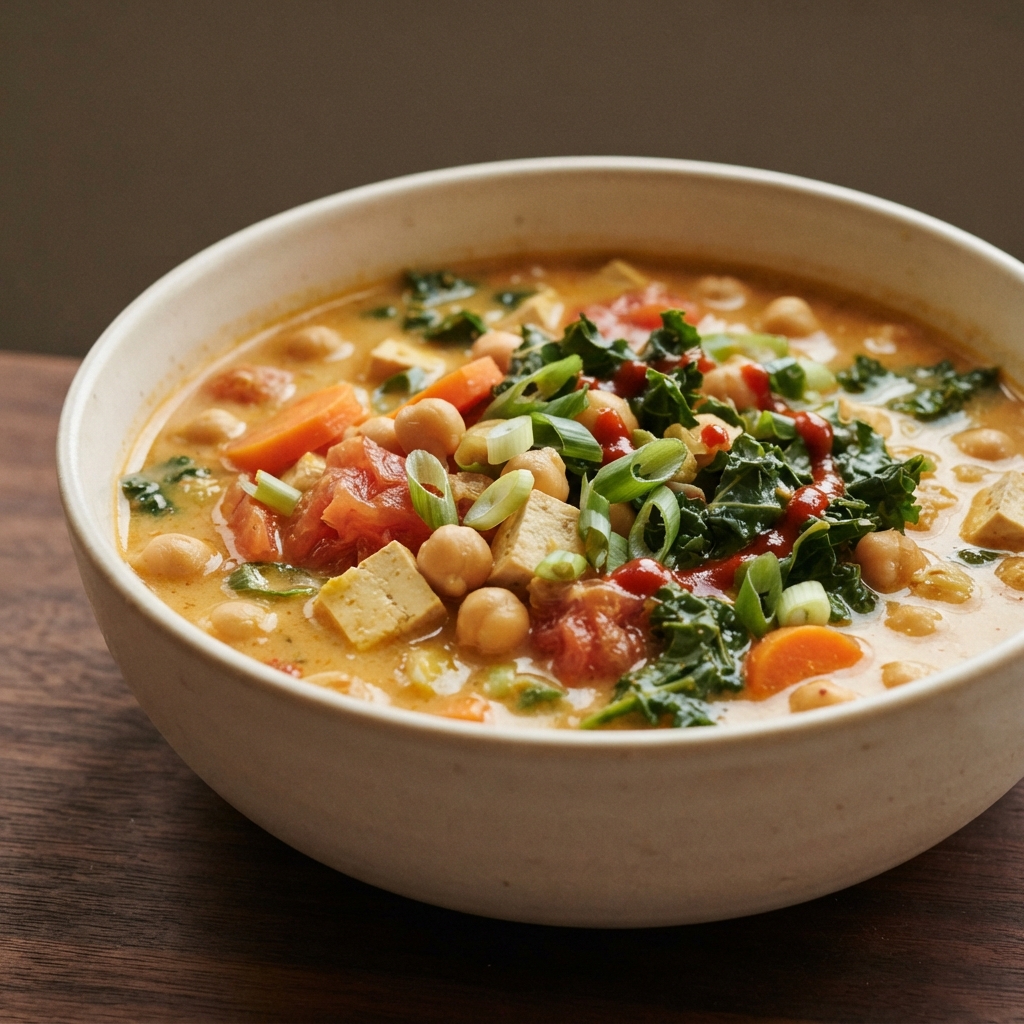 Thai-Indian Fusion Vegetable Soup