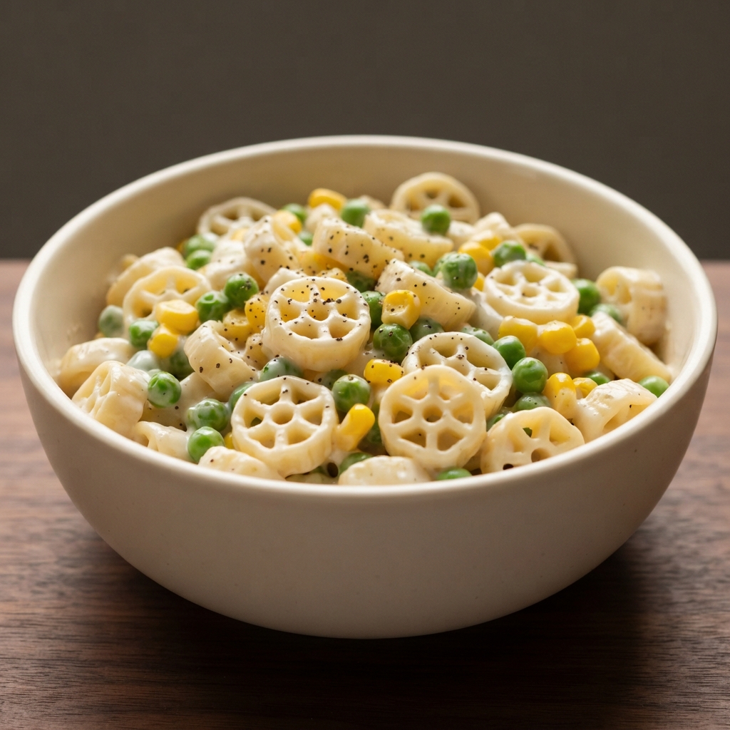 Ranch Pasta Salad with Peas and Corn
