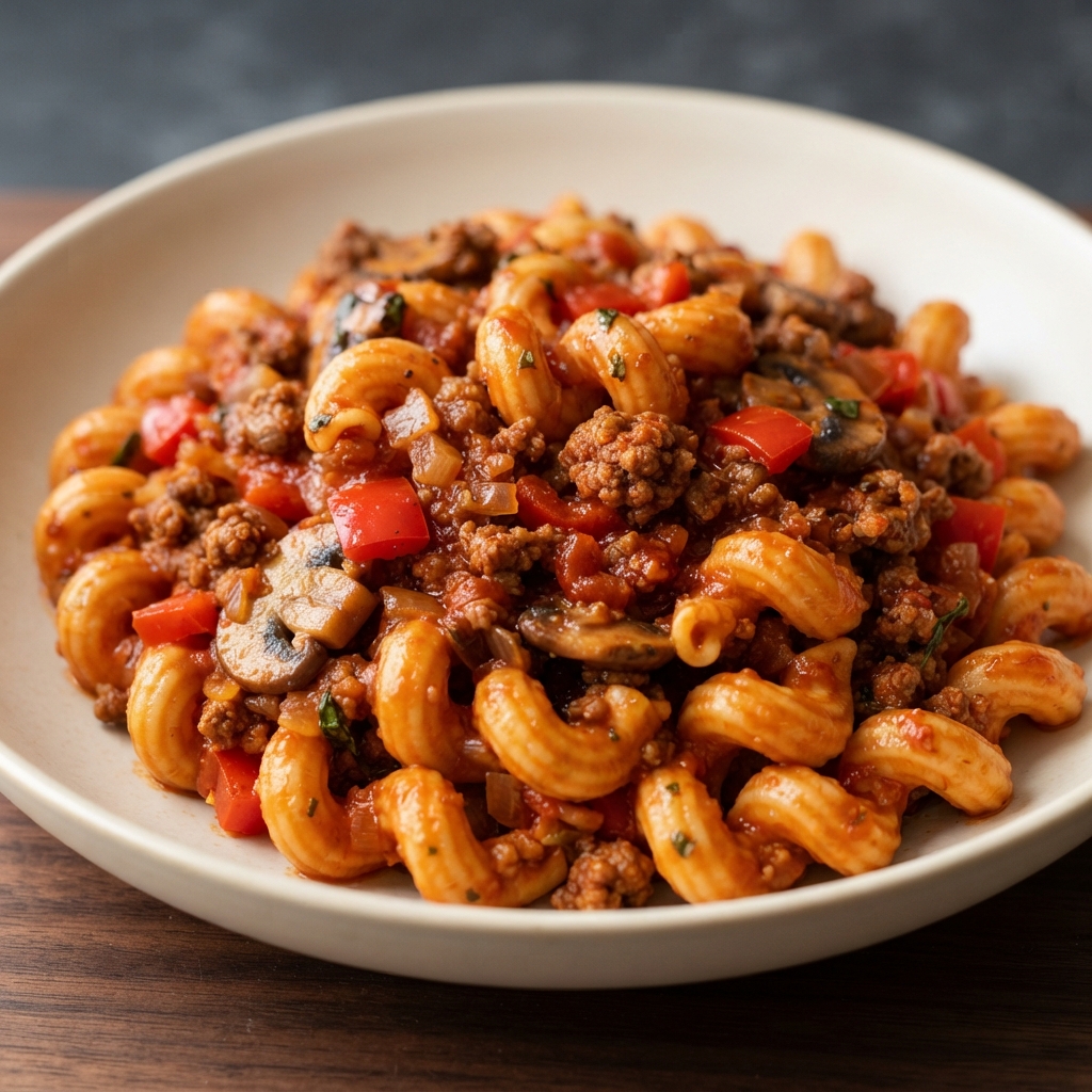 Pressure Cooker Bison Pasta (Pasta Bisonte)