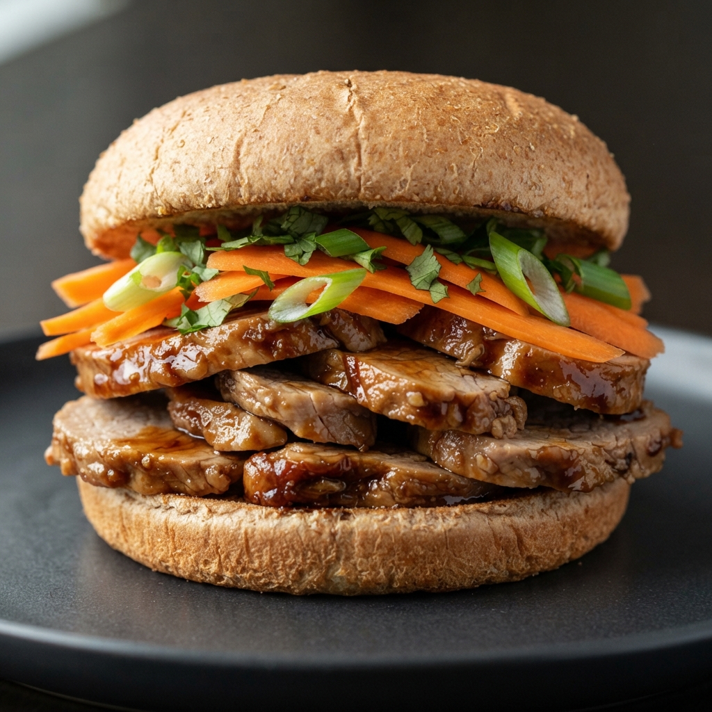 Soy-Glazed Pork Tenderloin Sandwiches