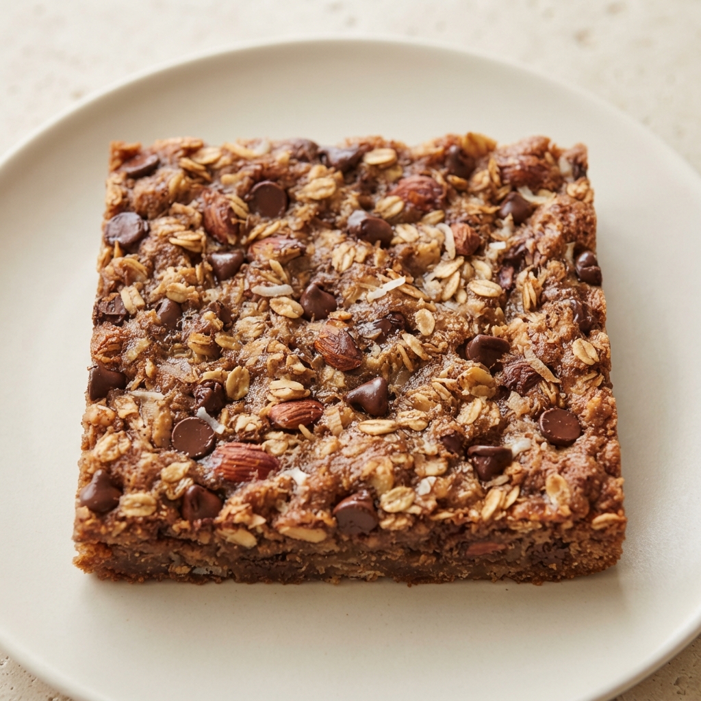 Coconut Chocolate Almond Morning Bars
