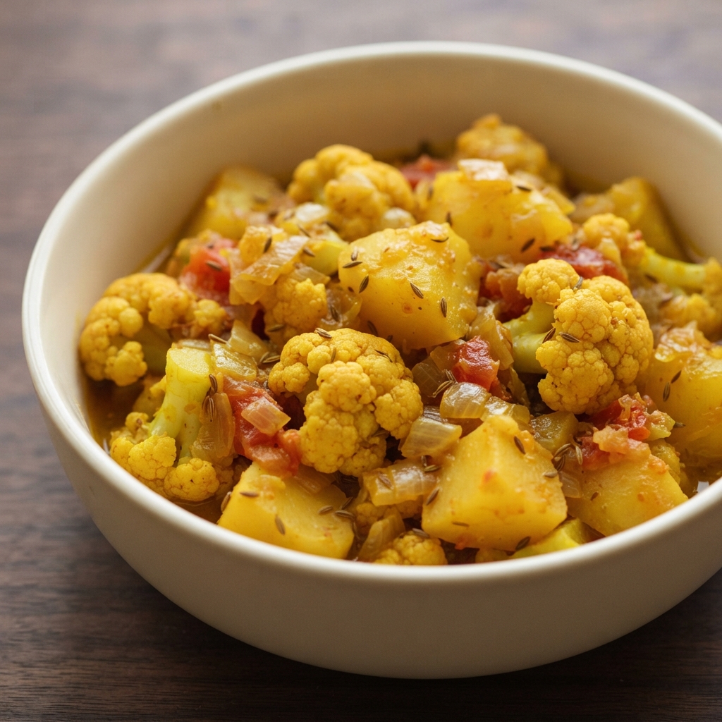 Aloo Gobi Masala (Cauliflower and Potato Curry)
