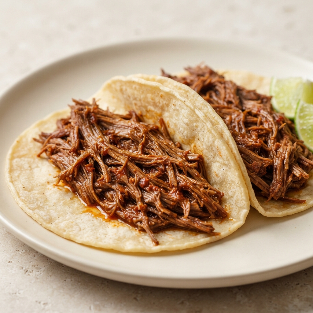 Shredded Beef Tacos with Lime