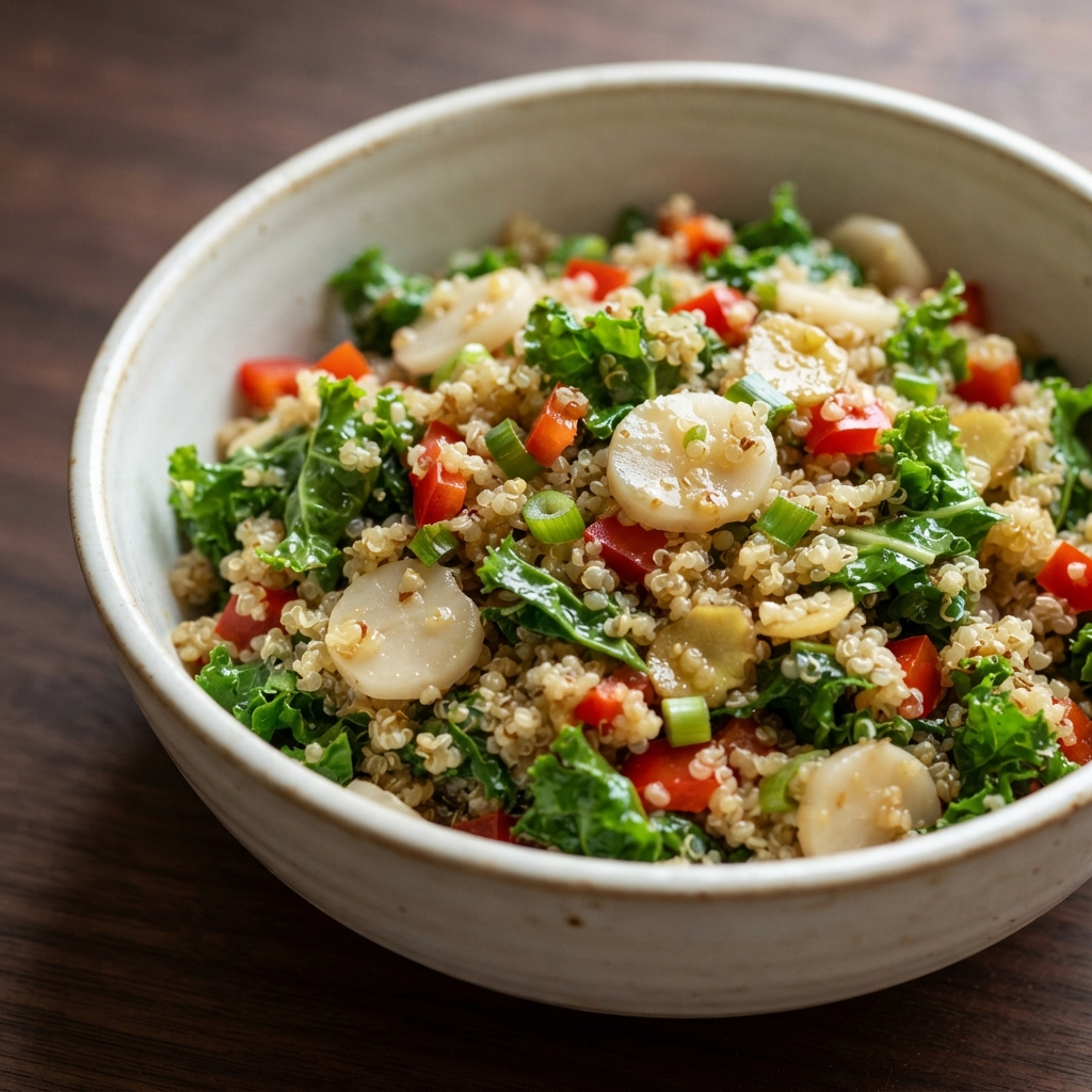 Warm Quinoa and Kale Salad