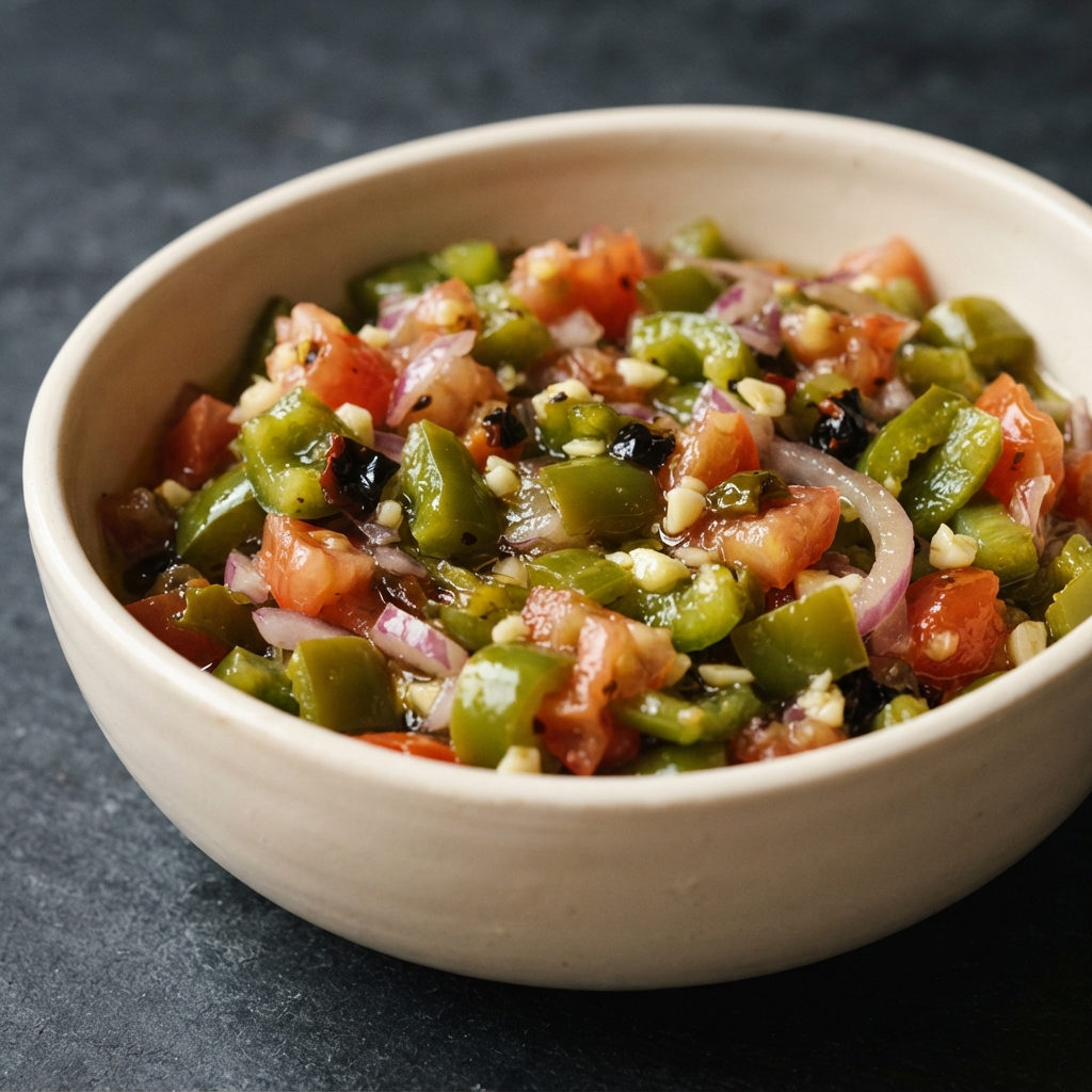 Algerian Flafla (Roasted Bell Pepper Salad)
