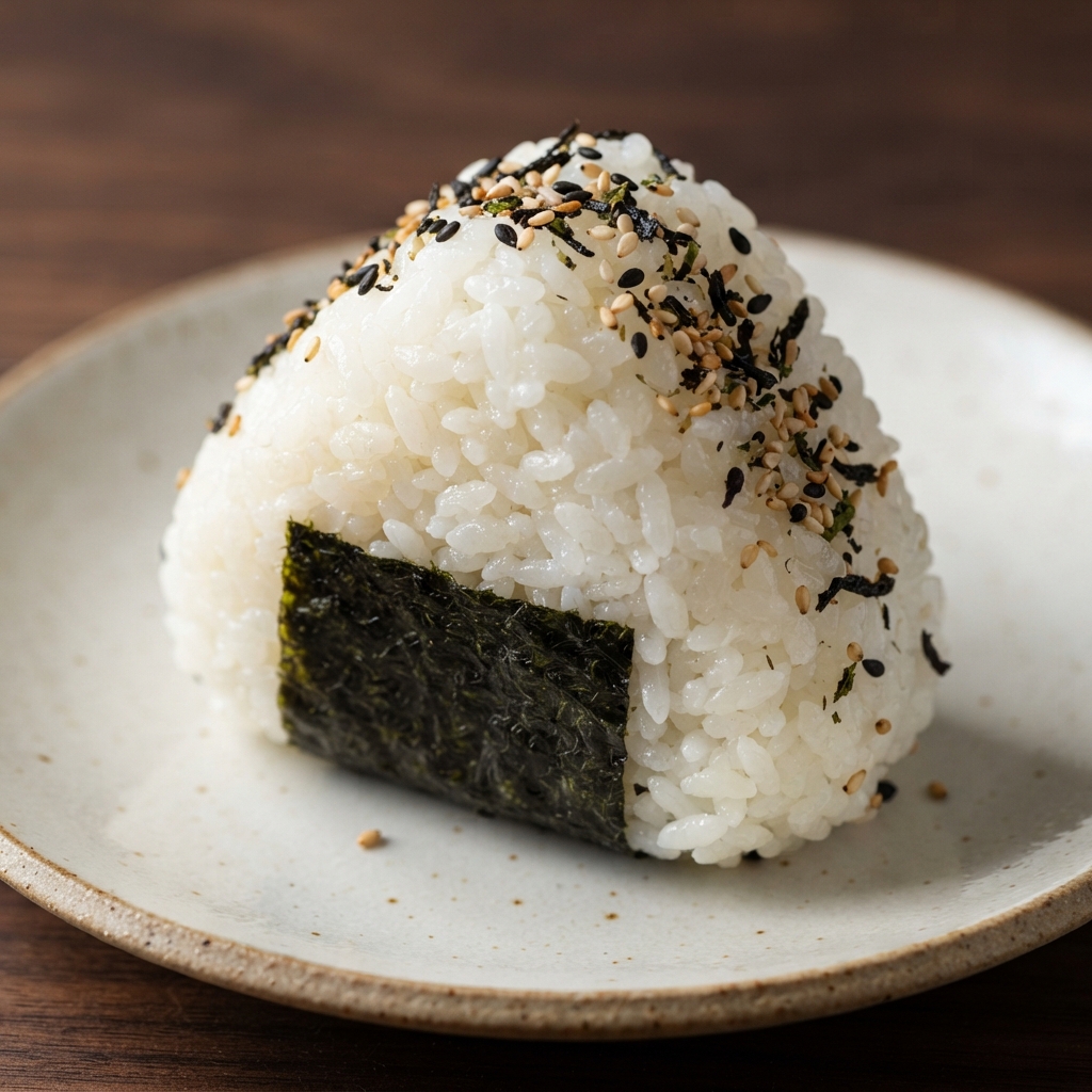 Making Japanese Rice Balls (Onigiri)