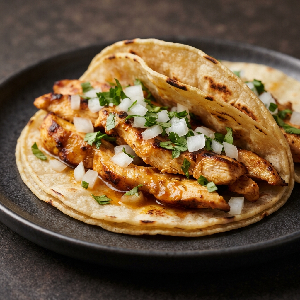 Chipotle-Citrus Marinated Chicken Tacos