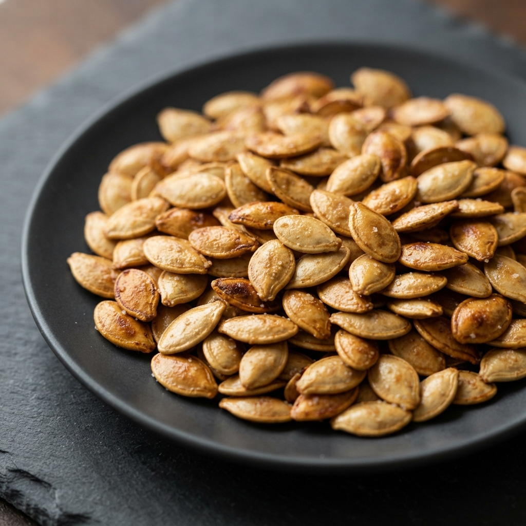 Crispy Buttered Roasted Pumpkin Seeds