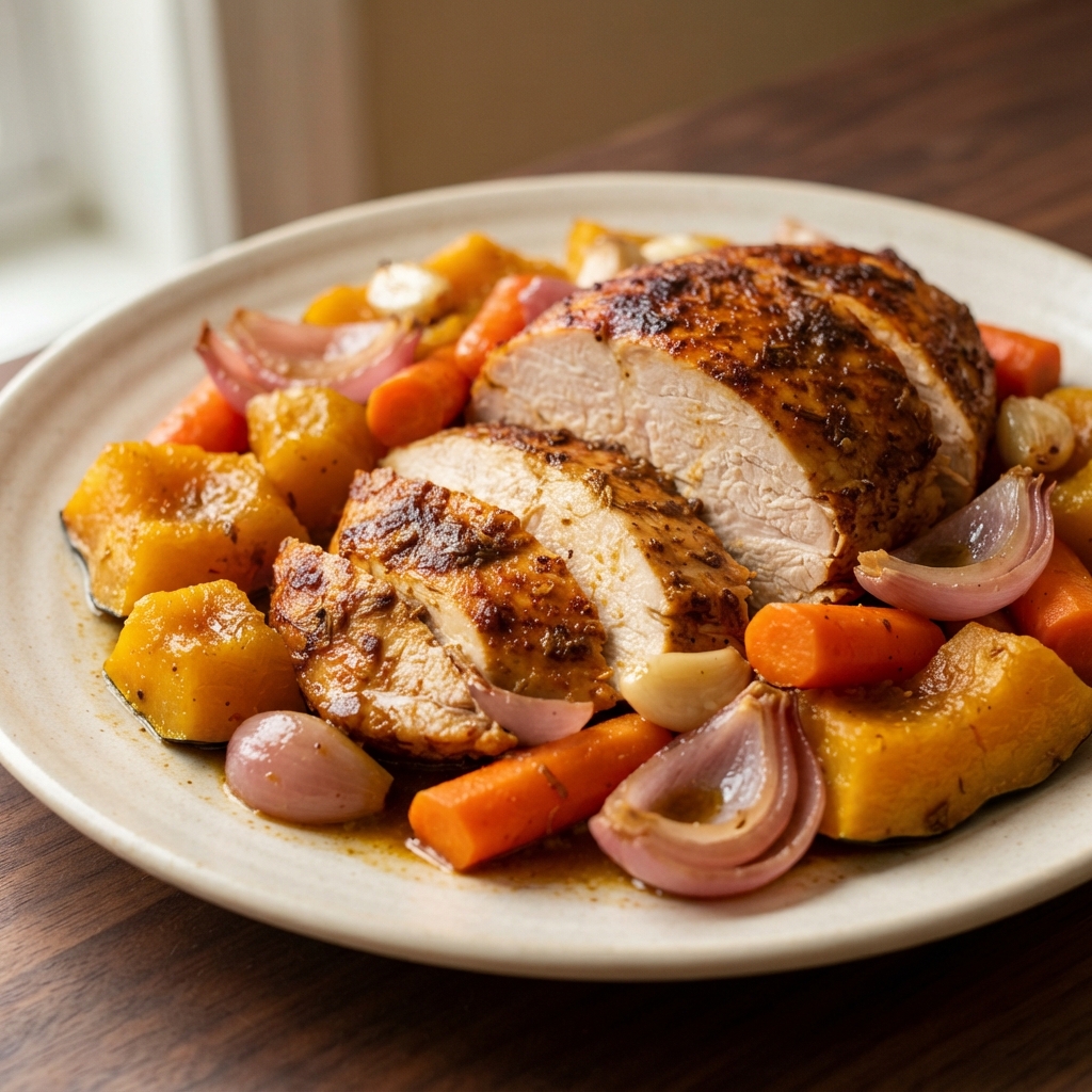 Tunisian Slow-Cooked Turkey Breast