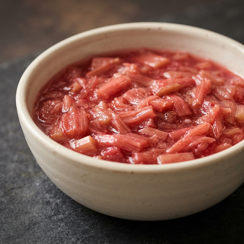 Buttery Sweet-Tart Rhubarb Compote