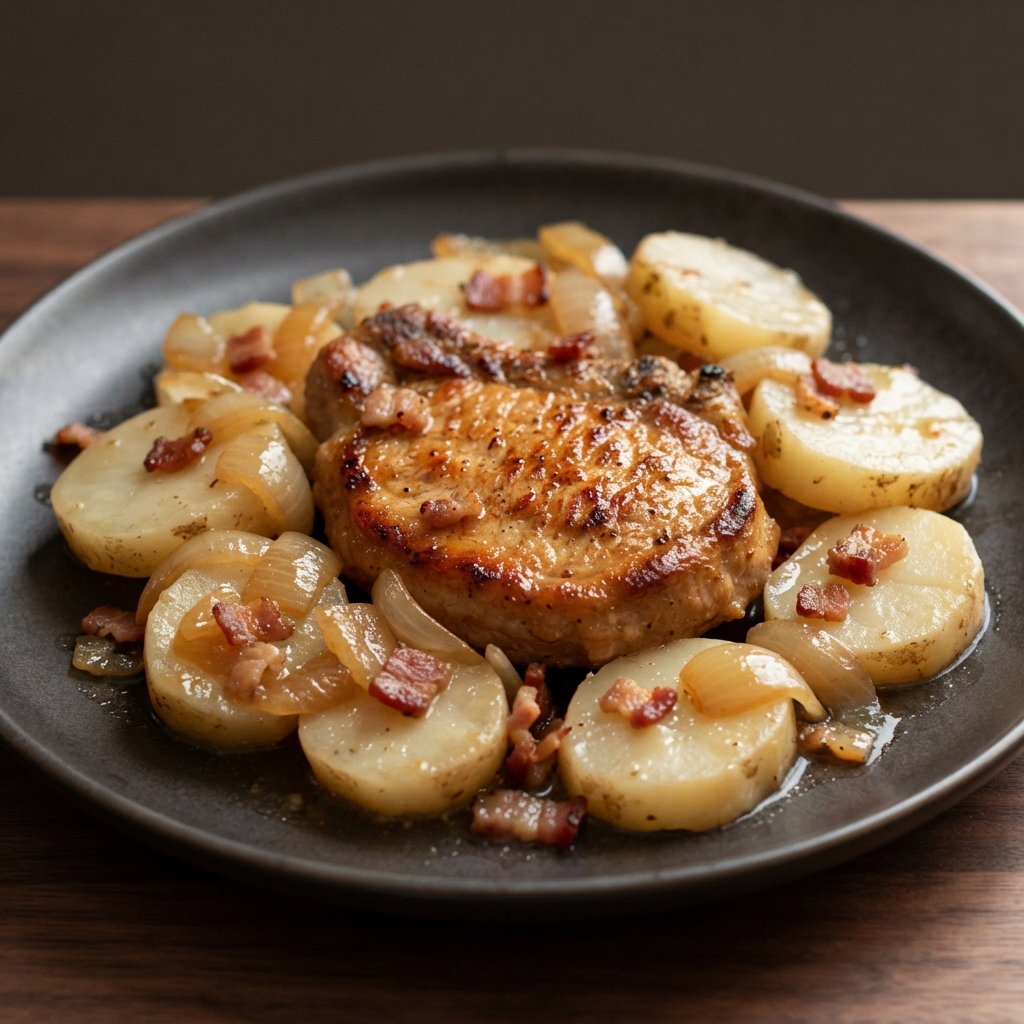 Grandma’s Skillet Pork Chop Supper
