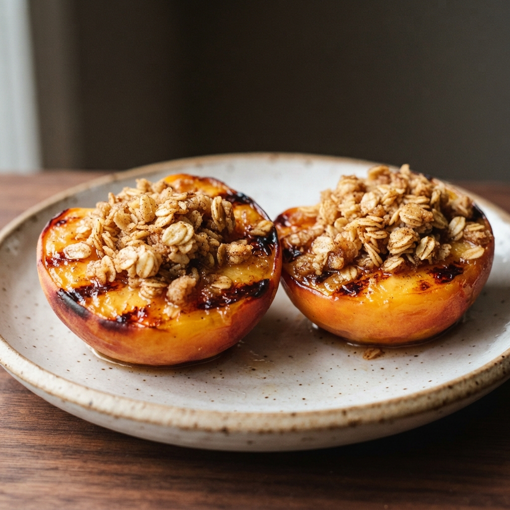 Air Fryer Grilled Peaches
