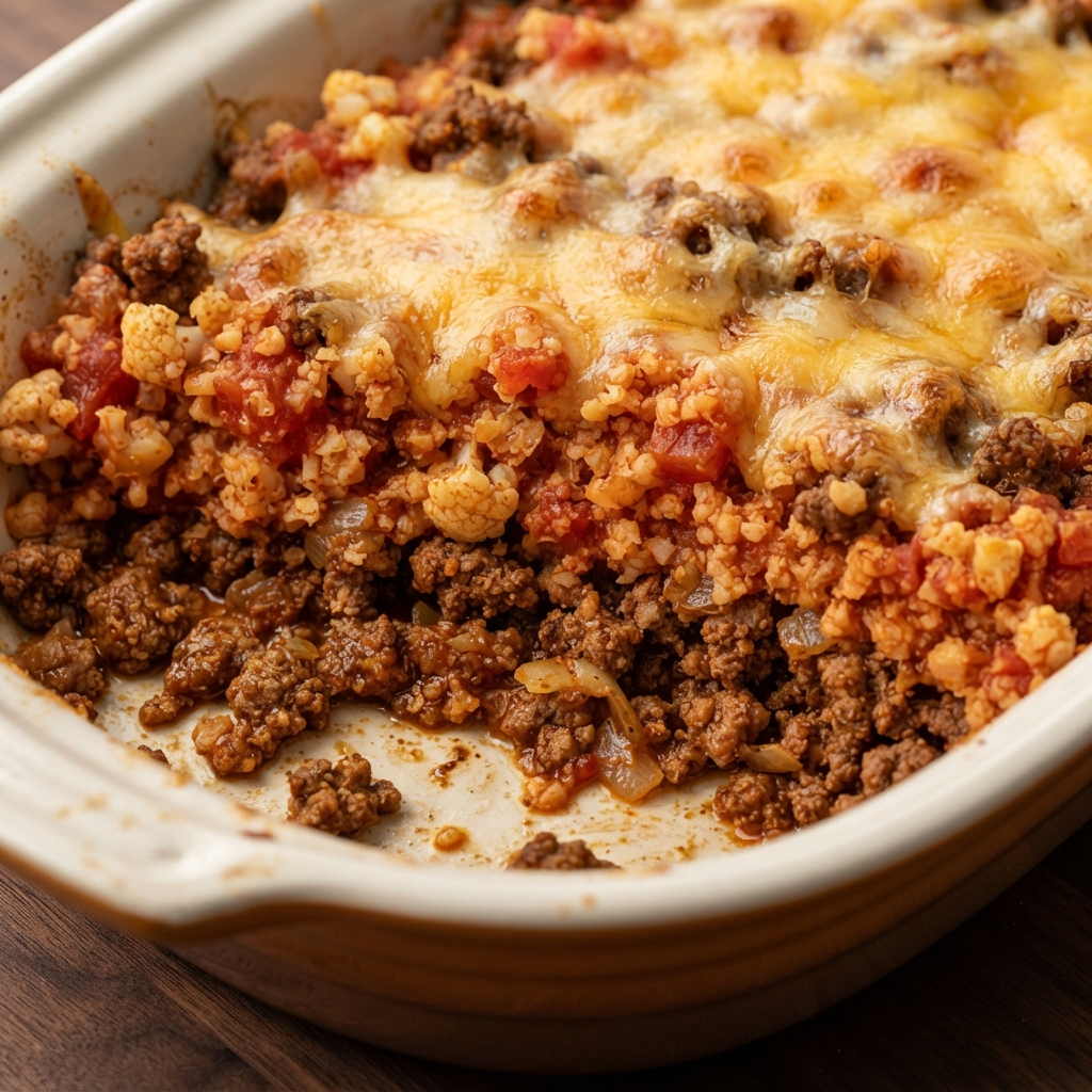 Keto Tex-Mex Ground Beef Casserole