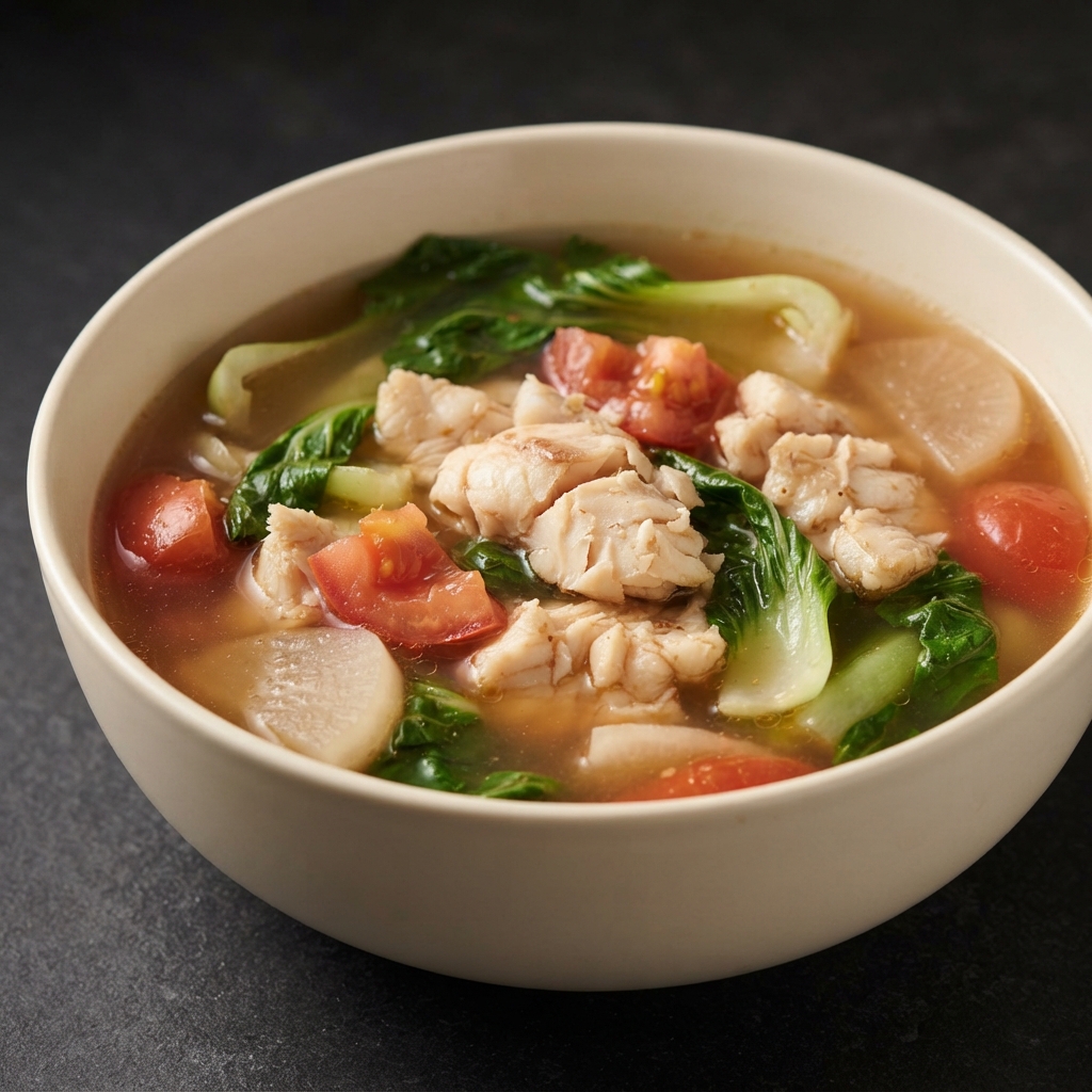 Tilapia Sinigang – Filipino Tamarind Sour Soup