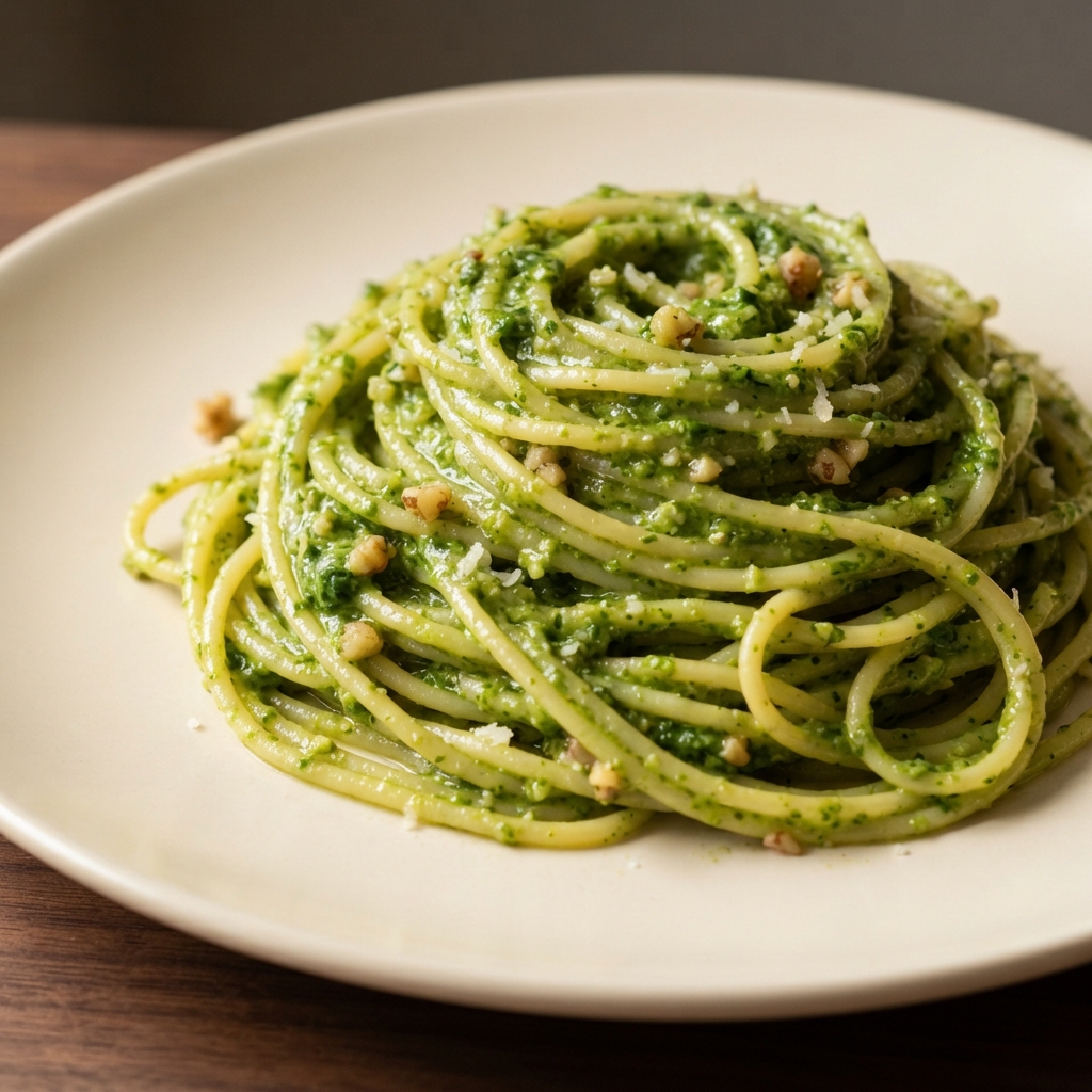Bright Lemon-Basil Pesto Pasta