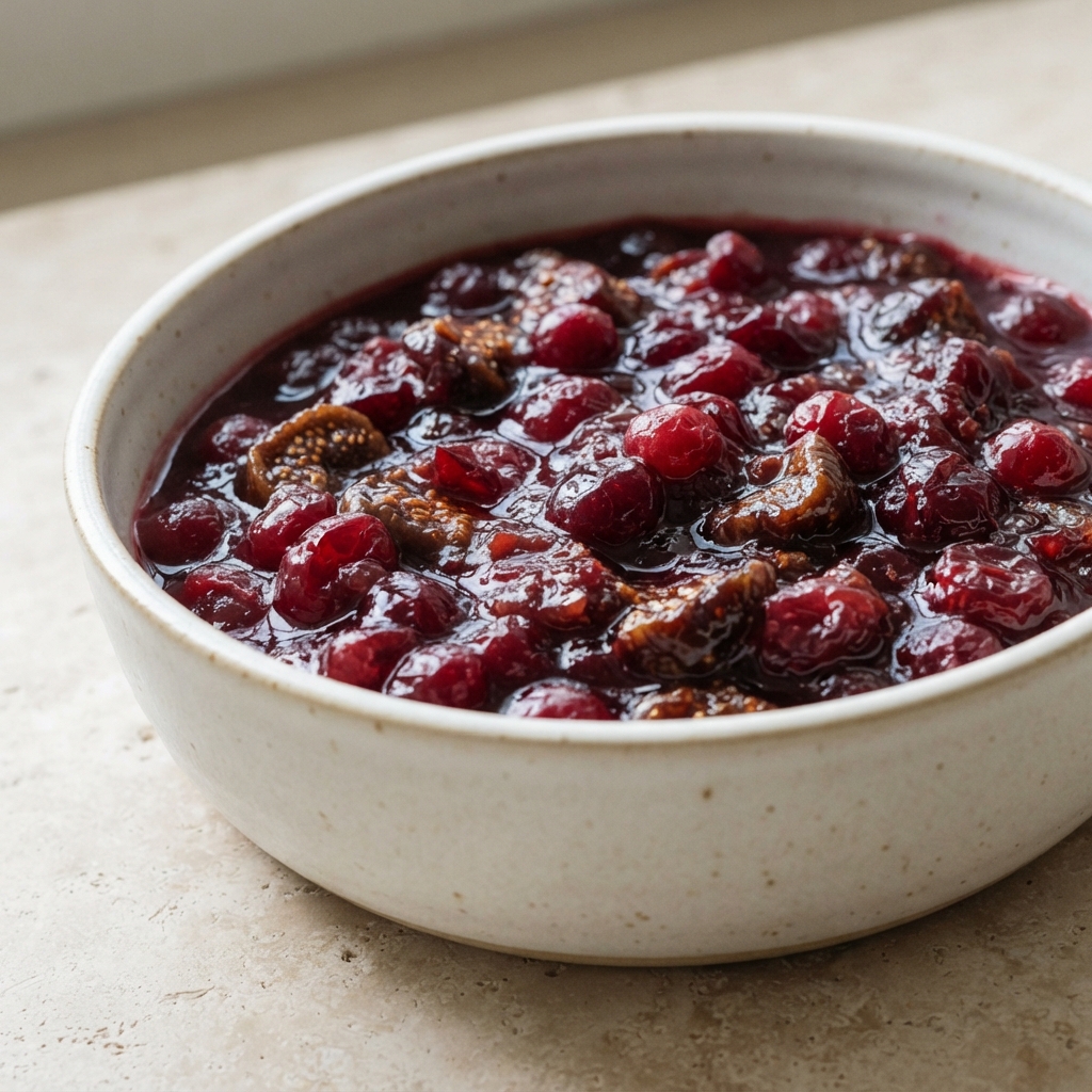 Fig and Rosemary Cranberry Sauce