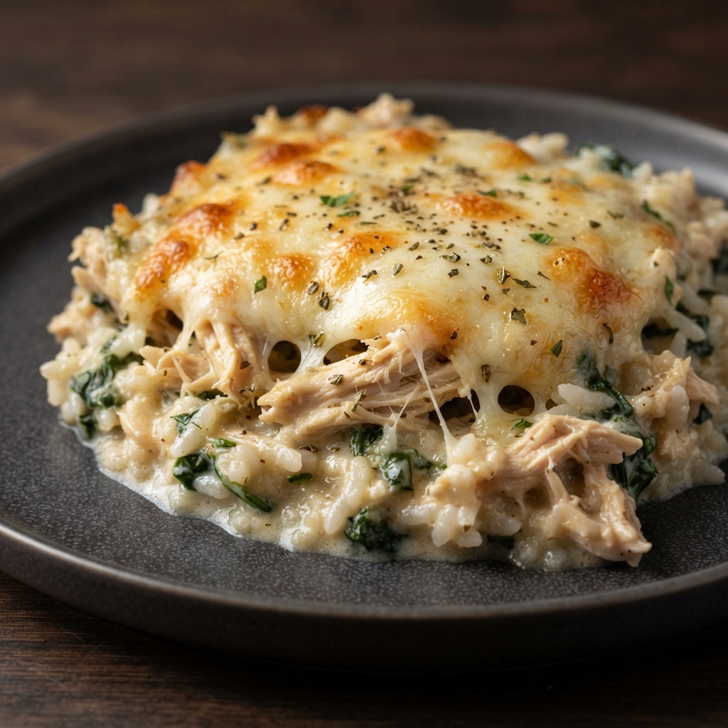 Creamy Chicken & Spinach Bake