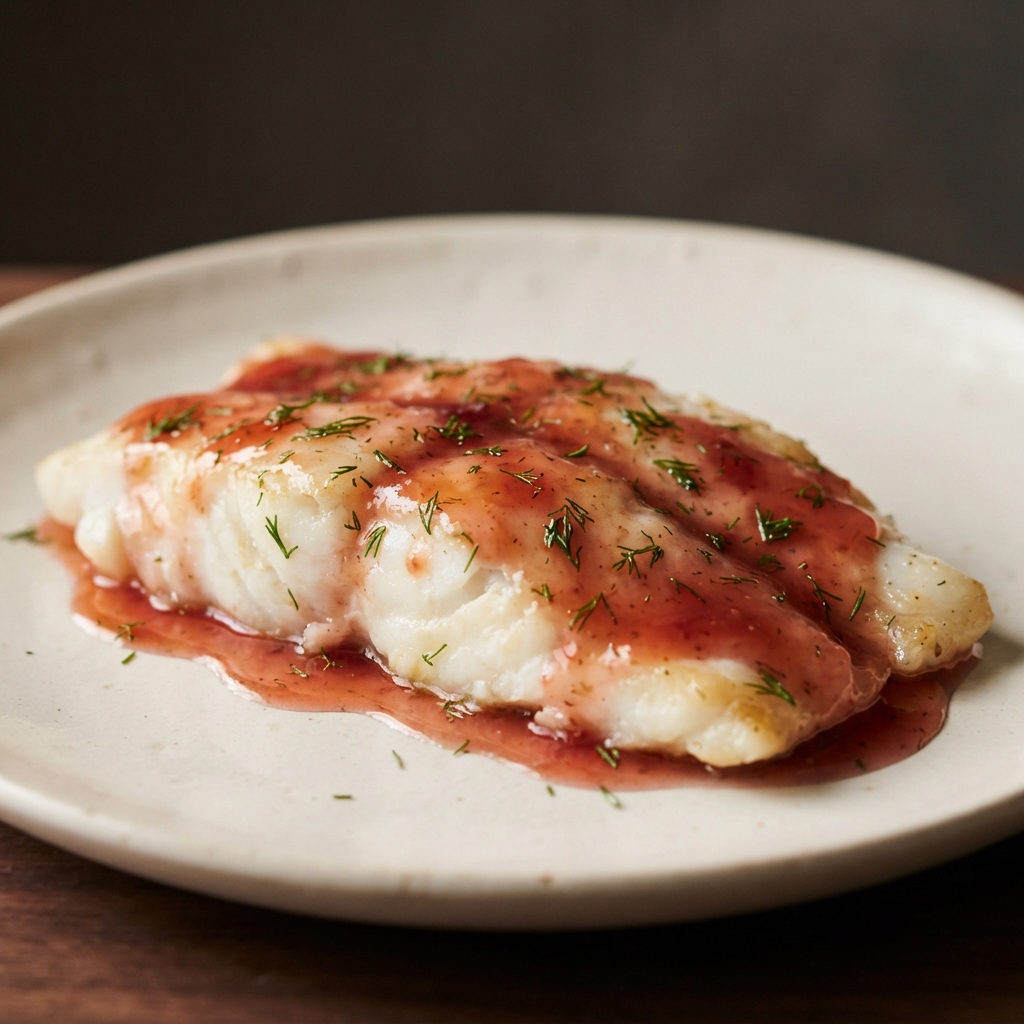 Honey-Raspberry Glazed Tilapia