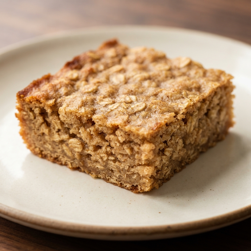 Cinnamon Baked Oatmeal Bars for Breakfast