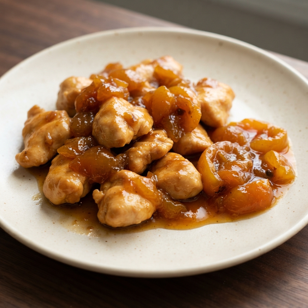 Chicken with Tangy Loquat Glaze