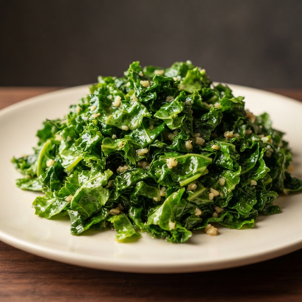 Quick Garlic Sautéed Kale