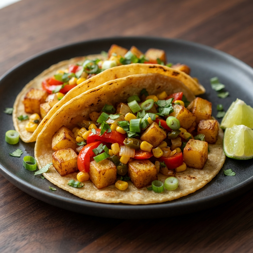 Plant-Based Potato Street Tacos