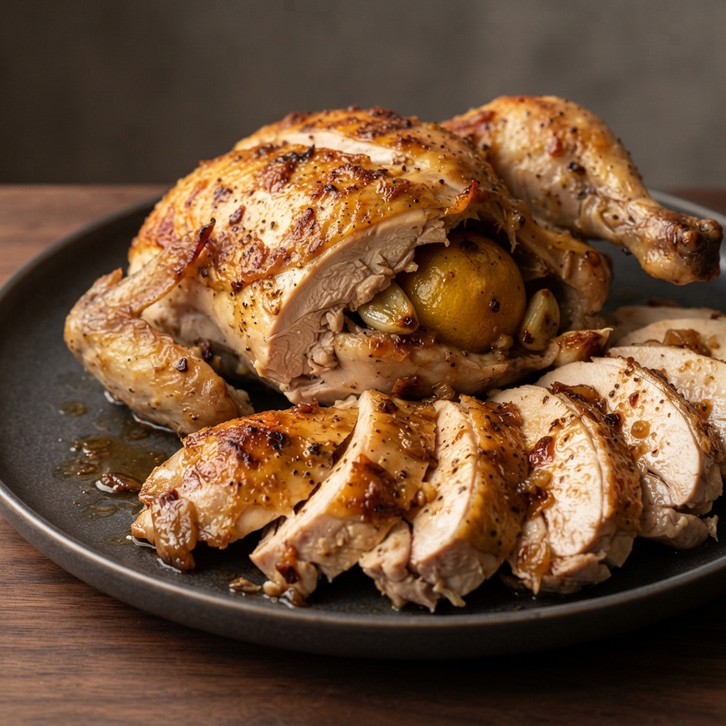 Joyful Lemon-Garlic Roast Chicken