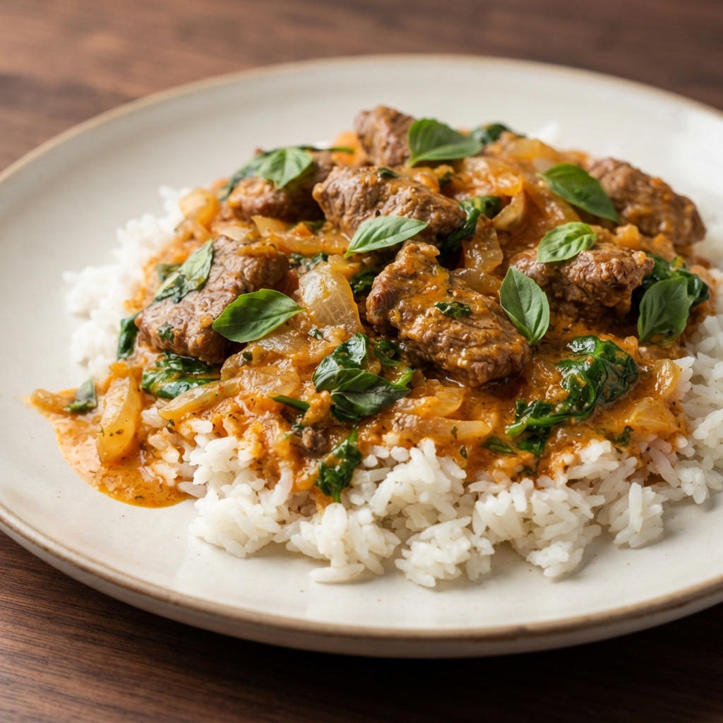 Slow Cooker Thai Curried Beef